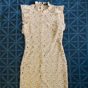 Zara blush pink lace cocktail dress